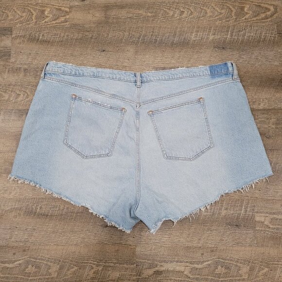 NWT ABERCROMBIE & FITCH | Curve Love The '90s Relaxed Cutoff Shorts | Sz. 24 - Picture 6 of 7